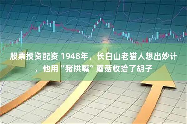 股票投资配资 1948年，长白山老猎人想出妙计，他用“猪拱嘴”蘑菇收拾了胡子